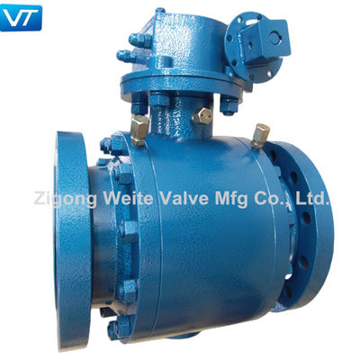 calidad  6" 300LB Trunnion Mounted Ball Valve Electric ASME B16.34 Ball Valve fábrica