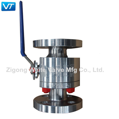Vávula de bola ensanchada de acero inoxidable de la presión baja CF3M Fire Safe Design de la vávula de bola de API6D