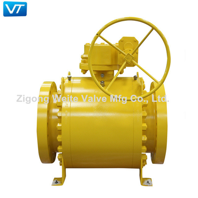 18&quot; vávula de bola de acero forjada 600LB LF2 de alta presión para el refinamiento del petróleo