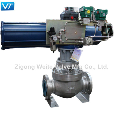4&quot; 300LB transporte del gas de aceite del agua del actuador neumático de la válvula del cierre del cuerpo CF3 SDV