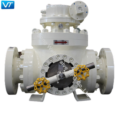 Vávula de bola de acero de carbono de la vávula de bola de 600LB Pigging 600LB WCB para las tuberías de limpieza