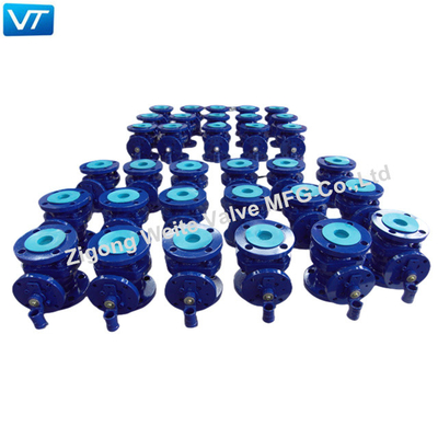 El lote del OEM A de la bola F316 de la vávula de bola de flotación clasifica el color azul 150